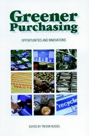 Cover of: Greener Purchasing: Opportunities and Innovations