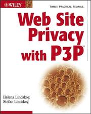 Cover of: Web Site Privacy with P3P