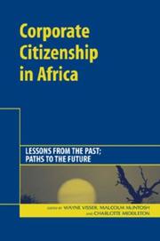 Cover of: Corporate Citizenship in Africa: Lessons from the Past by 