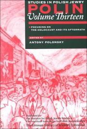 Cover of: Polin: Studies in Polish Jewry : Focusing on the Holocaust and Its Aftermath (Polin: Studies in Polish Jewry)