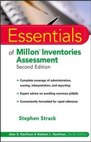 Cover of: Essentials of Millon Inventories Assessment