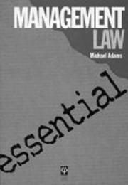 Cover of: Essential Australian Management Law