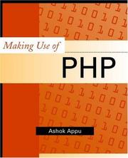 Cover of: Making use of PHP by Ashok Appu