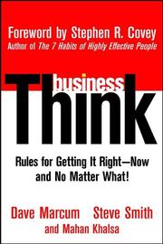 Cover of: businessThink: Rules for Getting It RightNow, and No Matter What!