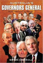 Cover of: Australia's Governors-general