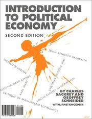 Cover of: Introduction to Political Economy: Marx, Veblen, Galbraith, Keynes, and the Political Economy View, 2nd ed.