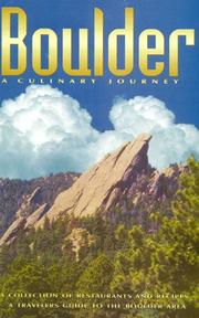 Cover of: Boulder--A Culinary Journey by 