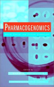 Cover of: Pharmacogenomics: Social, Ethical, and Clinical Dimensions