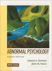 Cover of: Abnormal Psychology, With Cases