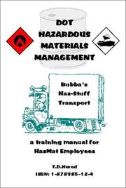 Cover of: DOT Hazardous Materials Management