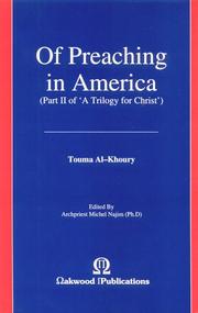 Of Preaching in America by Touma Al-Khoury