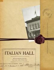 Cover of: Italian Hall by Introduction by Steve Lehto