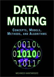 Cover of: Data Mining by Mehmed Kantardzic