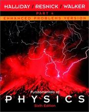 Cover of: Fundamentals of Physics, Part 4, Chapters 34-38, Enhanced Problems Version, Sixth Edition