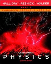 Cover of: Fundamentals of Physics by David Halliday, Robert Resnick