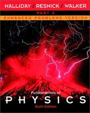 Cover of: Fundamentals of Physics, Part 2, Chapters 13 - 21 , Enhanced Problems Version