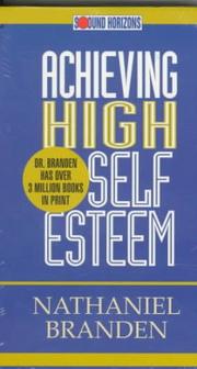 Front cover of Achieving High Self Esteem by Nathaniel Branden