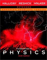 Cover of: Fundamentals of physics by David Halliday, Robert Resnick, Jearl  Walker, David Halliday