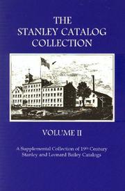 Cover of: Stanley Catalog Collection, Vol. II | 