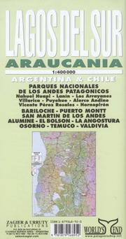 Cover of: Lagos Del Sur Araucania Map: Bariloche, Puerto Montt, Nahuel Huapi, Andes Patagonicos