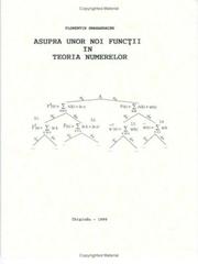 Cover of: Asupra unor functii in teoria numerelor