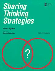 Cover of: Sharing Thinking Strategies by John Langrehr