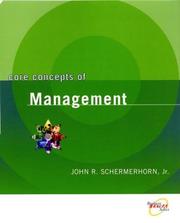 Cover of: Core Concepts of Management by John Schermerhorn