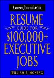 Cover of: CareerJournal.com resume guide for $100,000+ executive jobs