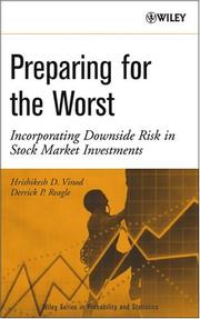 Cover of: Preparing for the Worst: Incorporating Downside Risk in Stock Market Investments (Wiley Series in Probability and Statistics)