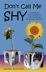 Cover of: Don't Call Me Shy by Laurie Adelman