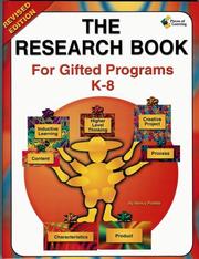 Cover of: Research Book for Gifted Programs K-8