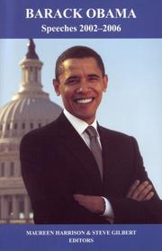 Cover of: Barack Obama: Speeches 2002-2006