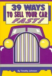 Cover of: 39 Ways to Sell Your Car Fast