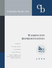 Cover of: Washington Representatives 1999 (Washington Representatives)