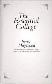 Cover of: The Essential College