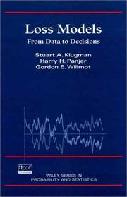 Cover of: Loss models: from data to decisions