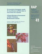 Cover of: Rapid Biological Assessment of Boke Prefecture, Northwestern Guinea. (Inventaire biologique rapide de la prefecture de Boke dans le nord-ouest de la Guinee.): ... International Rapid Assessment Program)