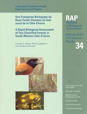 Cover of: A Rapid Biological Assessment of Two Classified Forests in South-Western Cote d'Ivoire (Conservation International Rapid Assessment Program)
