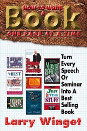 Cover of: How To Write A Book One Page At A Time by Larry Winget