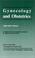 Cover of: Gynecology and Obstetrics, 1999-2000 Edition (Current Clinical Strategies)