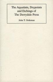 Cover of: The Aquatints, Drypoints & Etchings of The Derrydale Press