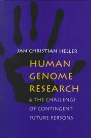 Cover of: Human Genome Research:: And the Challenge of Contingent Future Persons