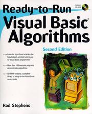 Cover of: Ready-to-run Visual Basic algorithms