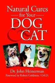 Cover of: Naturtal Cures for Your Dog & Cat
