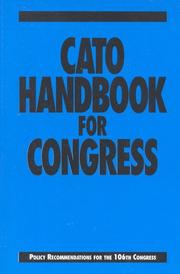 Cover of: Cato Handbook for Congress: Policy Recommendations for the 106th Congress