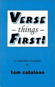 Cover of: Verse Things First!