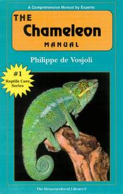 Cover of: The Chameleon Manual (Herpetocultural Library)