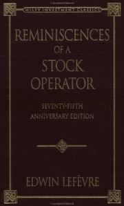 Cover of: Reminiscences of a Stock Operator (A Marketplace Book)