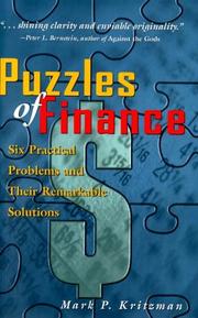 Cover of: Puzzles of Finance: Six Practical Problems and Their Remarkable Solutions (Wiley Investment)