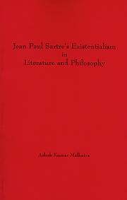 Cover of: Jean Paul Sartre's Existentialism in Literature and Philosophy